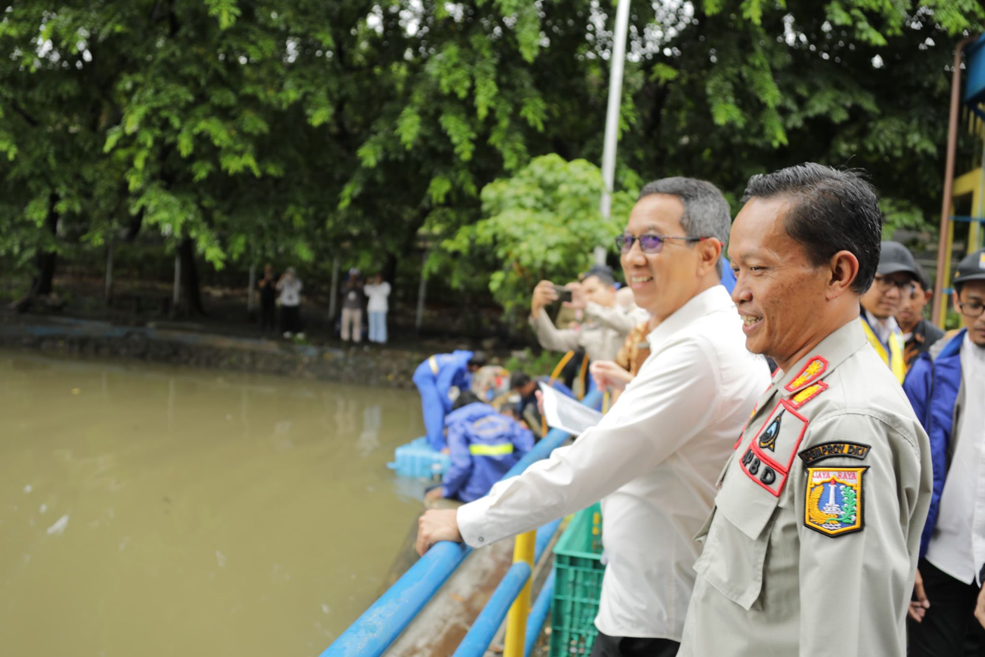 Dampingi Pj Gub Tinjau Rumah Pompa Ancol