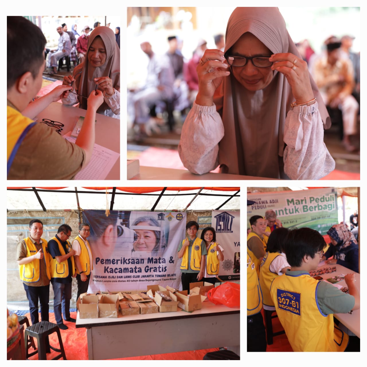 Peduli Lansia, Sekitar 200 Warga Desa Bojong Murni Terima Kacamata dan Pemeriksaan Gratis